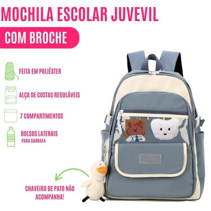 Imagem de Mochila de Costas Infantil P/ Meninas Escolar Passeio Viagem Personalizada Juvenil Reforçada