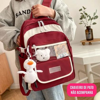 Imagem de Mochila de Costas Infantil P/ Meninas Escolar Passeio Viagem Personalizada Juvenil Reforçada