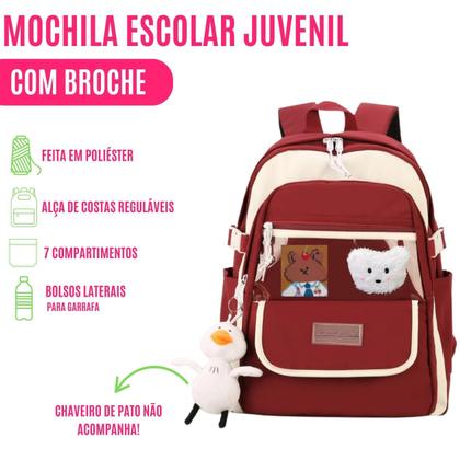 Imagem de Mochila de Costas Infantil P/ Meninas Escolar Passeio Viagem Personalizada Juvenil Reforçada