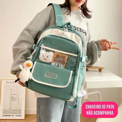 Imagem de Mochila de Costas Infantil P/ Meninas Escolar Passeio Viagem Personalizada Juvenil Reforçada