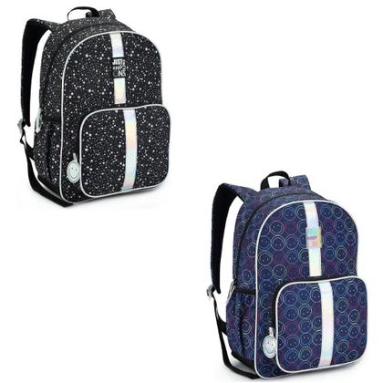 Imagem de Mochila de Costas Just Keep On Smiling For Girls DENLEX