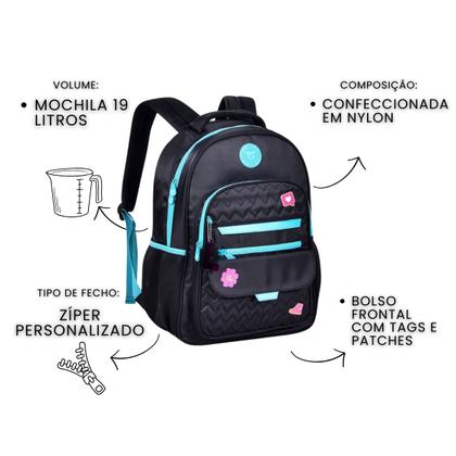 Imagem de Mochila De Costas Luluca Feminina Escolar Meninas Juvenil
