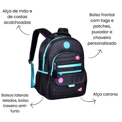 Imagem de Mochila De Costas Luluca Feminina Escolar Meninas Juvenil