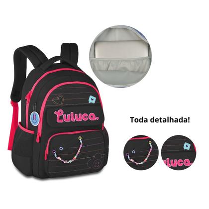 Imagem de Mochila de Costas Luluca Luliker Youtuber Reforçada P/ Notebook - Clio