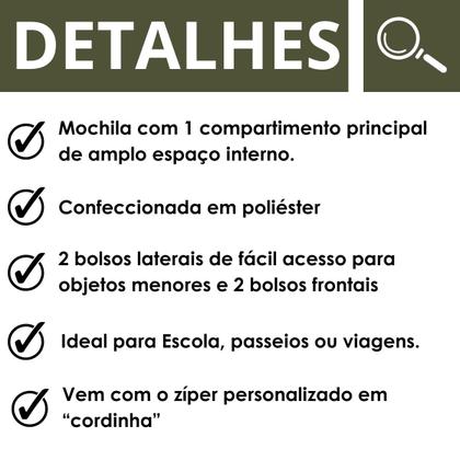 Imagem de Mochila De Costas Masculino Casual P/ Notebook C/ 6 Bolsos - Trabalho/Faculdade - Clio