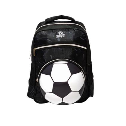 Imagem de mochila de costas menino estampa bola de futebol 3D