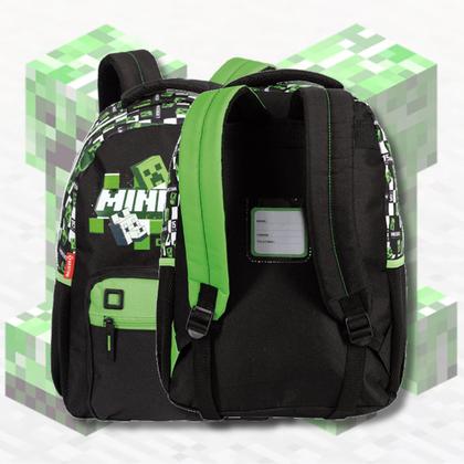 Imagem de Mochila De Costas Minecraft Creeper Infantil Escolar Passeio Viagem Meninos Creche