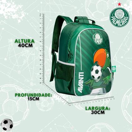 Imagem de Mochila De Costas Palmeiras Infantil Escolar Meninos Oficial Cor:Verde