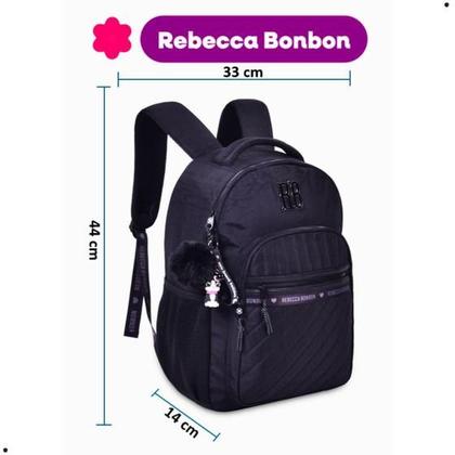 Imagem de Mochila de Costas Rebecca Bonbon Preto Clio