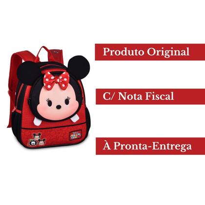 Imagem de Mochila de Costas Tsum Tsum - MINNIE - Disney Creche Escolar Infantil - Clio