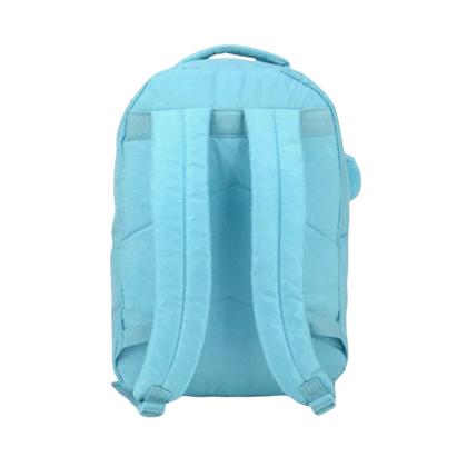 Imagem de Mochila de Costas UP4YOU Tactel C/ Pompom Azul Claro