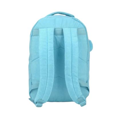 Imagem de Mochila de Costas UP4YOU Tactel C/ Pompom Azul Claro