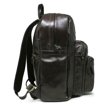 Imagem de Mochila de Couro Enzo - Marrom Café - tam: Grande