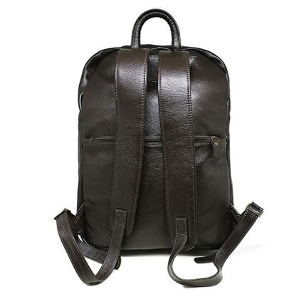 Imagem de Mochila de Couro Enzo - Marrom Café - tam: Grande