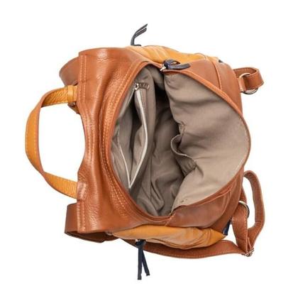 Imagem de Mochila de Couro Malu Média - Colorida