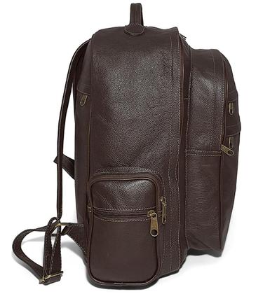 Imagem de Mochila De Couro Masculina Para Viagem Tamanho Extra Grande