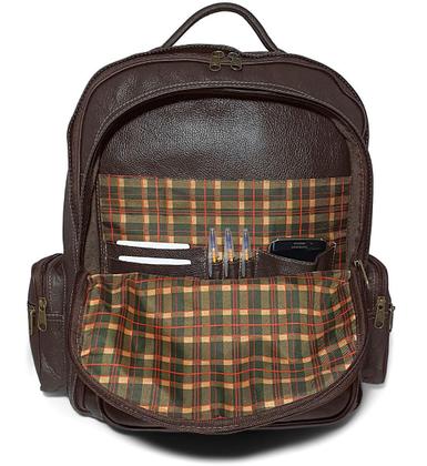 Imagem de Mochila De Couro Masculina Para Viagem Tamanho Extra Grande