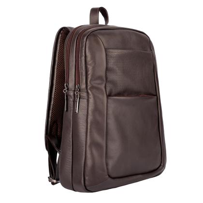 Imagem de Mochila de couro masculina Slim café