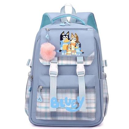 Imagem de Mochila De Desenho Animado Bluey Para Meninos E Meninas, Bolsa Grande De Lazer Ao Ar Livre Para