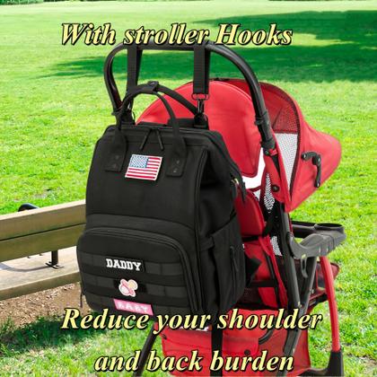 Imagem de Mochila de Fraldas QWREOIA para Papais e Mamães - Com Porta USB