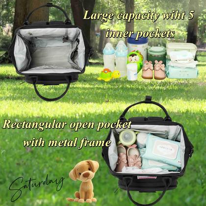 Imagem de Mochila de Fraldas QWREOIA para Papais e Mamães - Com Porta USB