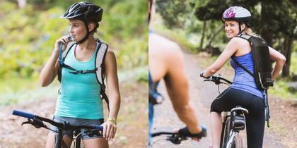 Imagem de Mochila De Hidratação Térmica e Impermeável para Ciclismo Trilhas Corrida C/ Bolsa Refil D'água 2L