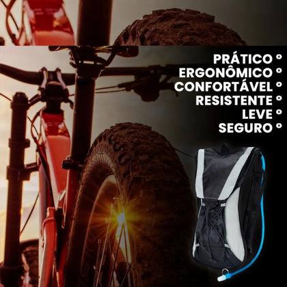 Imagem de Mochila De Hidratação Térmica e Impermeável para Ciclismo Trilhas Corrida C/ Bolsa Refil D'água 2L