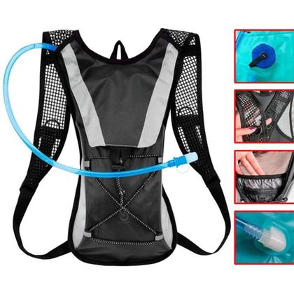 Imagem de Mochila De Hidratação Térmica e Impermeável para Ciclismo Trilhas Corrida C/ Bolsa Refil D'água 2L 