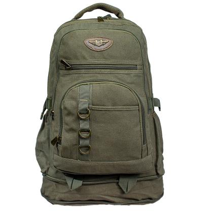 Mochila De Lona 60 Litros Com Zíper Expansor Super Reforçada - KVN