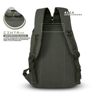 Imagem de Mochila De Lona Masculina Reforçada Muchila Masculino