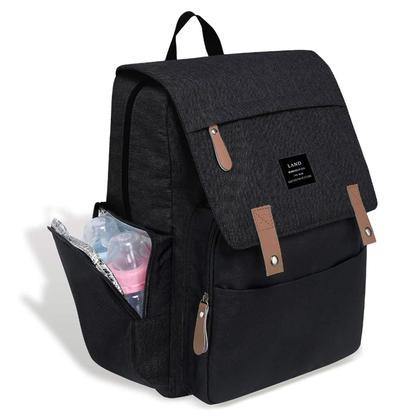Imagem de Mochila De Passeio Maternidade Bolsa Mamãe Bebê Impermeável Porta Mamadeira Fralda