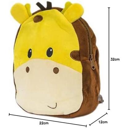 Imagem de Mochila de Pelucia Infantil Turminha Animal Girafa Unik Toys