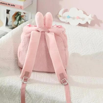 Imagem de Mochila De Pelúcia My Melody Para Meninas, Estilo Japonês, Bolsa De Viagem, Presente
