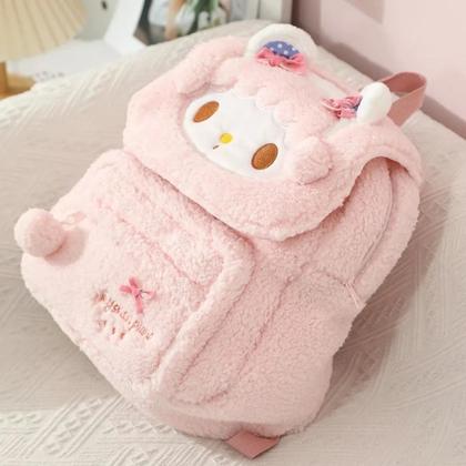 Imagem de Mochila De Pelúcia My Melody Para Meninas, Estilo Japonês, Bolsa De Viagem, Presente
