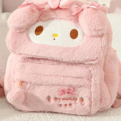 Imagem de Mochila De Pelúcia My Melody Para Meninas, Estilo Japonês, Bolsa De Viagem, Presente