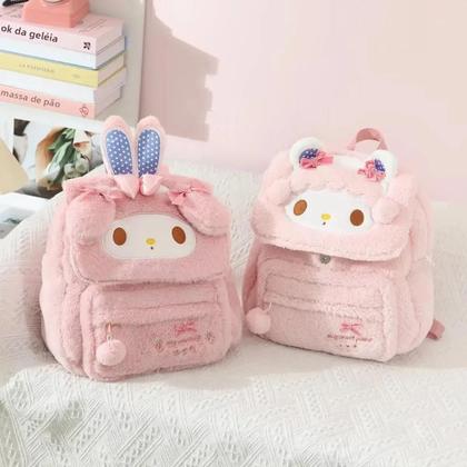 Imagem de Mochila De Pelúcia My Melody Para Meninas, Estilo Japonês, Bolsa De Viagem, Presente