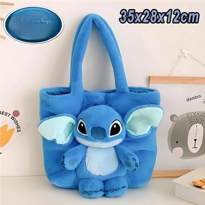 Imagem de Mochila de Pelúcia Stitch Disney - Grande Capacidade, Design Divertido