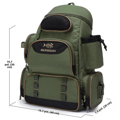 Imagem de Mochila de Pesca Bassdash - Leve e Tática com Caixa Multifuncional