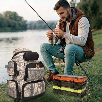 Mochila De Pesca e Camping New Hawaii Impermeável Grande