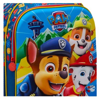 Imagem de Mochila De Rodas Escolar Infantil Patrulha Canina Paw Patrol com Relevo 3D Xeryus 13490