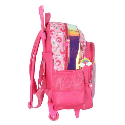 Imagem de Mochila De Rodas Escolar Menina Com Carrinho Unicorio Up4you