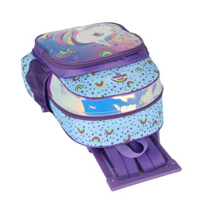 Imagem de Mochila De Rodas Escolar Menina Com Carrinho Unicorio Up4you