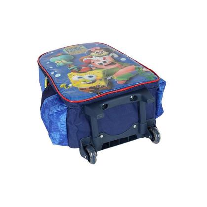Imagem de Mochila de Rodinha Com Alça Luxcel Bob Esponja Azul