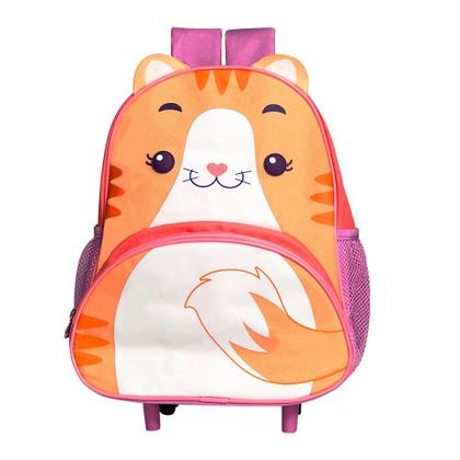 Imagem de Mochila de Rodinha Infantil com Estampa de Gato Conforto e Diversão para as Crianças