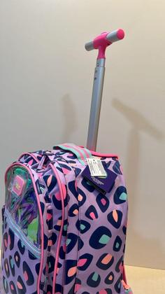 Imagem de Mochila de Rodinha Infantil Puket  Onça Fantástica Lilás