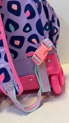 Imagem de Mochila de Rodinha Infantil Puket  Onça Fantástica Lilás