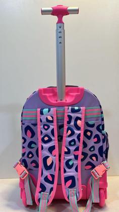 Imagem de Mochila de Rodinha Infantil Puket  Onça Fantástica Lilás