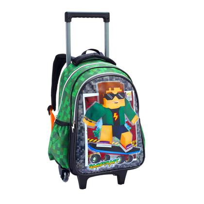 Imagem de Mochila De Rodinhas 2 em 1 Escolar Infantil Gamecraft Skate