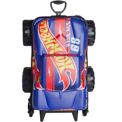 Imagem de Mochila De Rodinhas 3D Maxtoy Hotwheels Race Monster Trucks