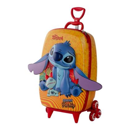 Imagem de Mochila De Rodinhas 3D Maxtoy Stitch Tropical Colorido